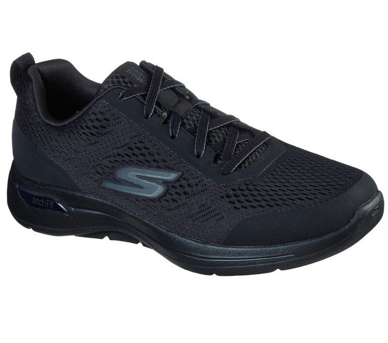 Skechers Gowalk Arch Fit - Idyllic - Mens Sneakers Black [AU-WX2102]